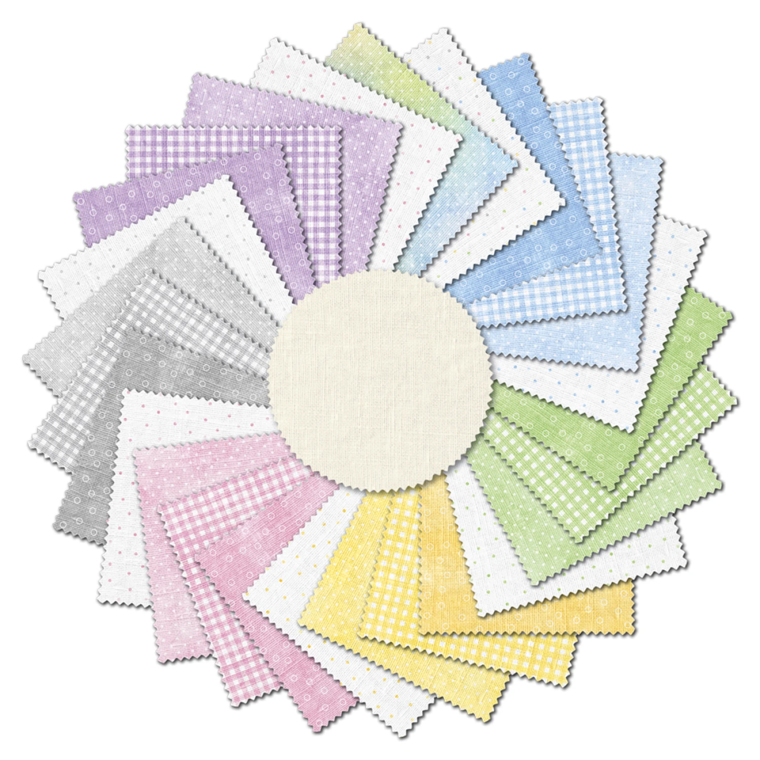 Sorbet Flannel 10 Inch Layer Cake Square P and B Textiles